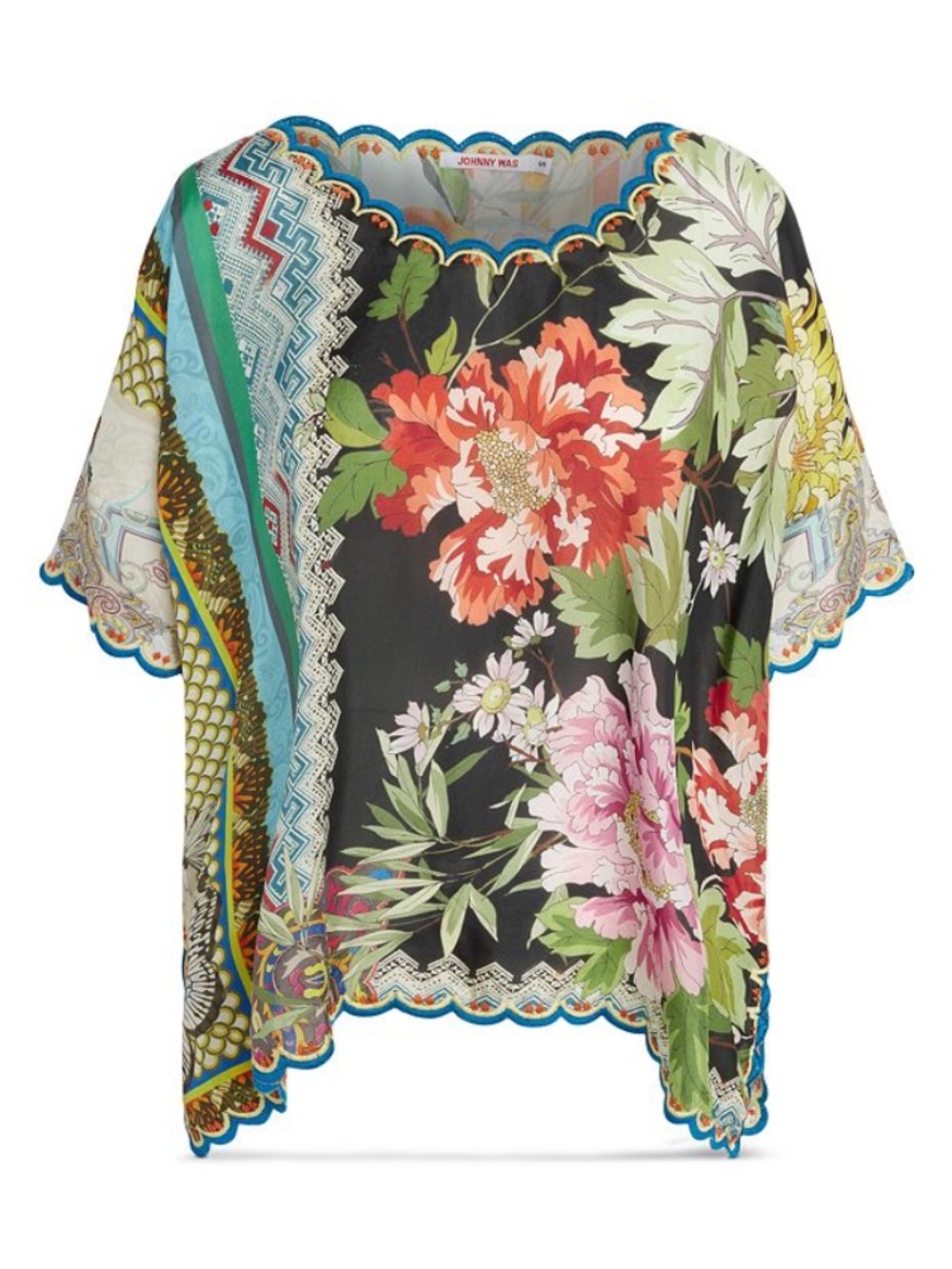 {Johnny Was} Loden Silk Blouse